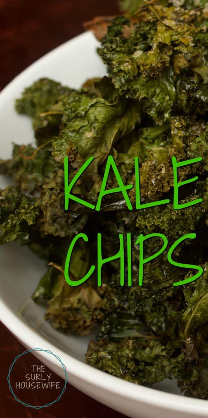 Kale chips are a quick and delicious snack to make for munching or packing in a lunch. This baked kale chips recipe is so easy, even the kids can help.