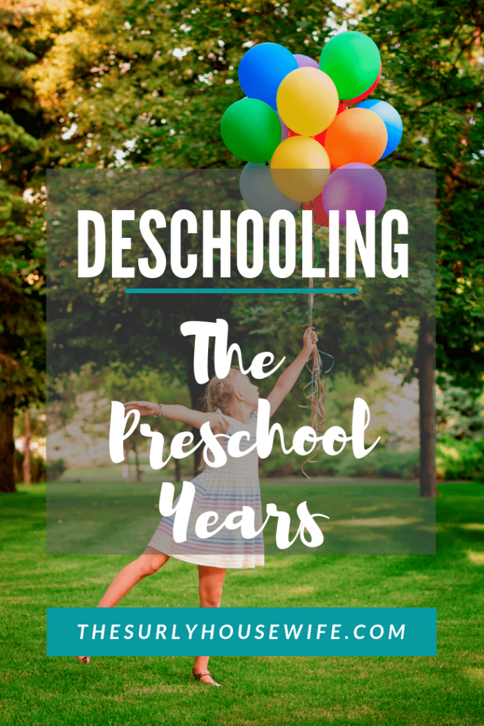 Homeschoolers who went to public or private school usually need to go through something called deschooling. But what about deschooling preschool?