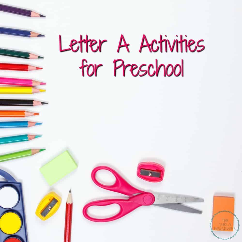 Letter of the week activities and crafts are a fun way for preschoolers to learn the alphabet. Check out this post for letter A activities for preschool!
