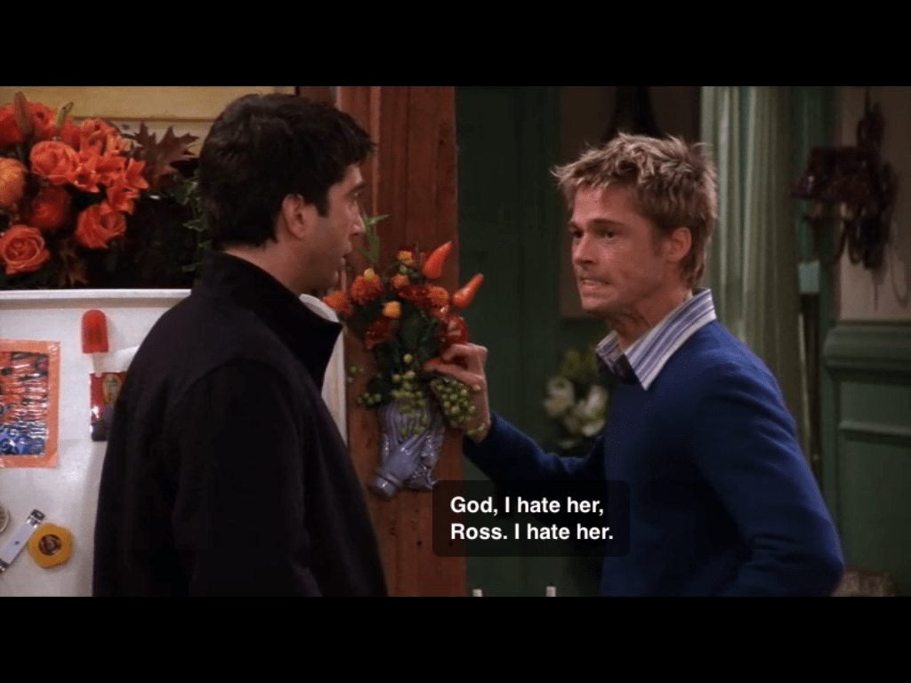 Brad Pitt on Friends hate Rachel