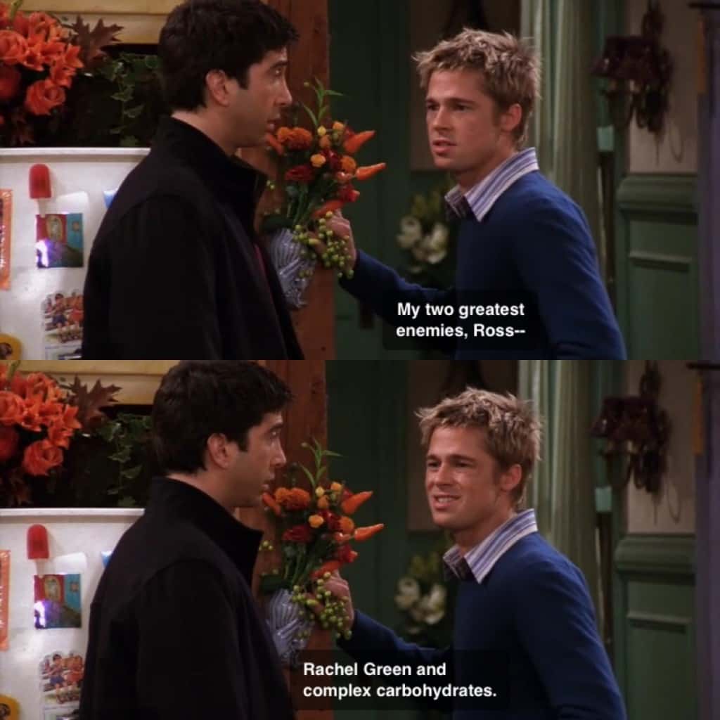 Brad Pitt screencap on Friends