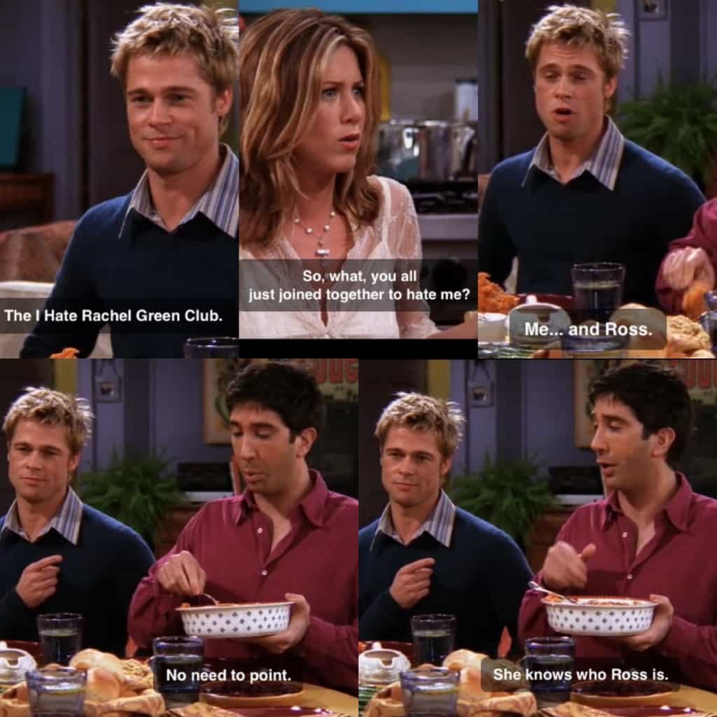 Brat Pitt on Friends 