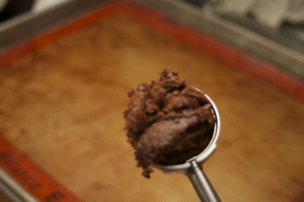 Chocolate Peppermint Cookies dough