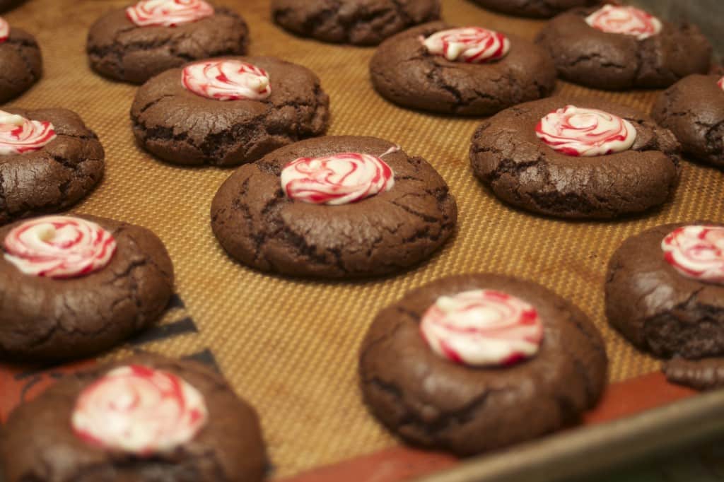 Chocolate Peppermint Swirl Cookies