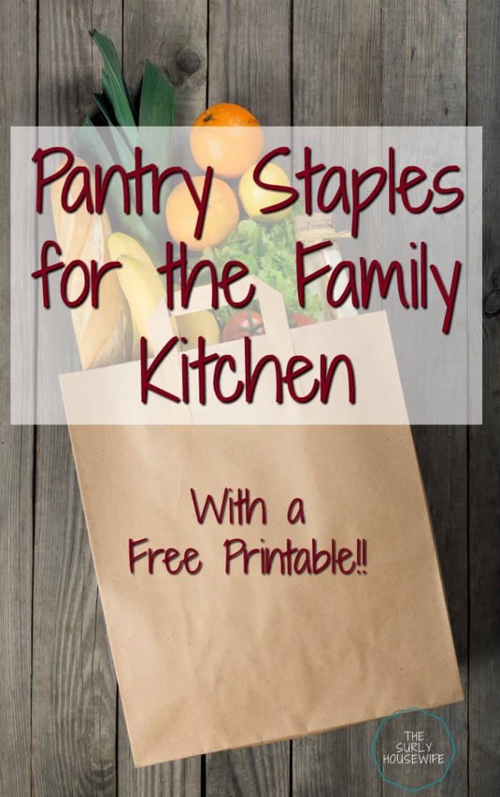 To help ease the pain of meal planning, keeping a well-stocked pantry is a must. For tips on how pantry essentials (plus a free printable!) Click here!!