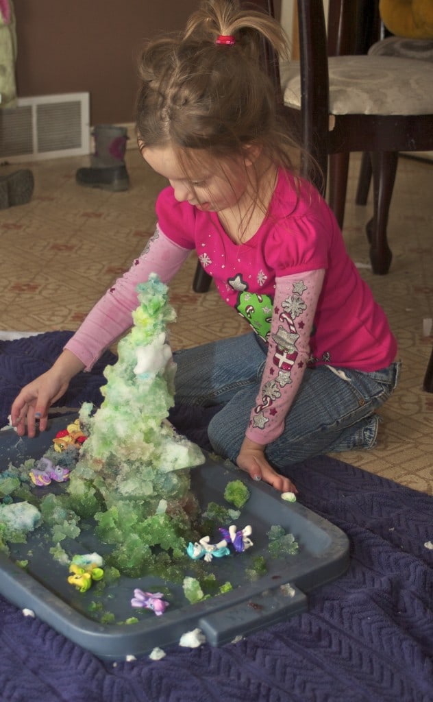 snow sensory play activity