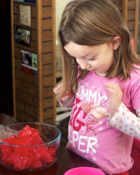 frozen jello sensory activity