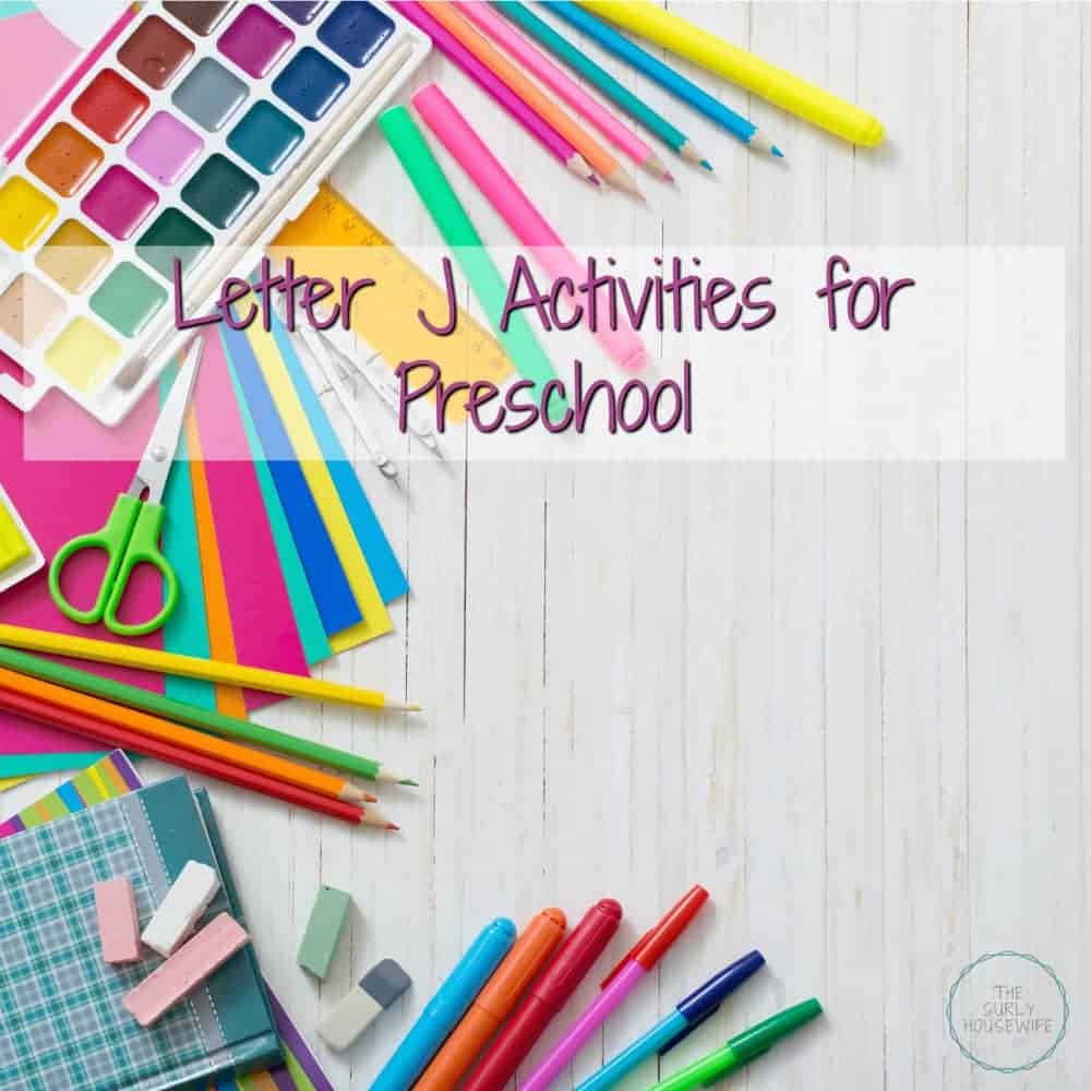 Letter J Activities for Preschool