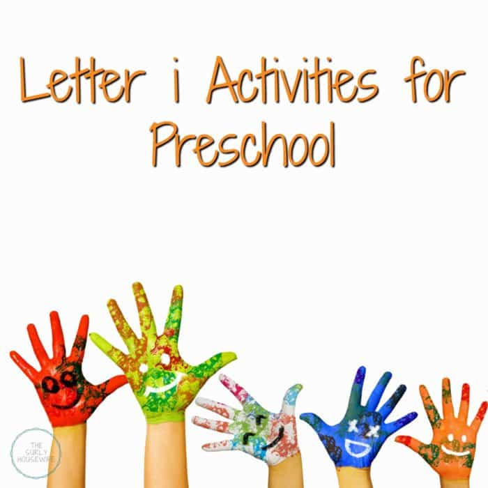 letter i activities for preschool title image