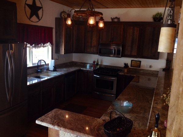 the kitchen at Big Valley Ranch