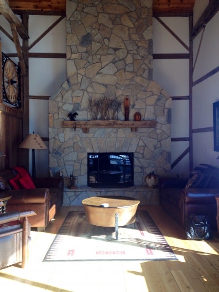 fireplace at Big Valley Ranch