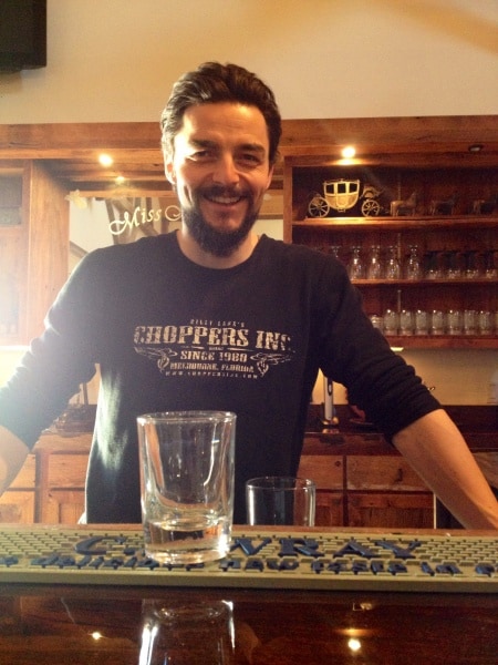 Bartender at Miss Kitty's Saloon, BVR Avoca, WI