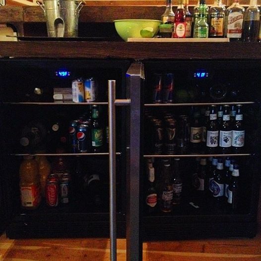 bar refrigerators at Big Valley Ranch