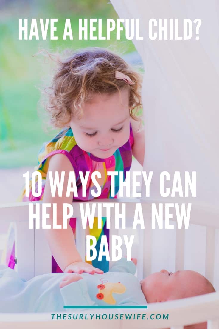 A newborn in the house is tough task, especially with older kids. Don't get overwhelmed. Click here for how kids can help with the new baby!