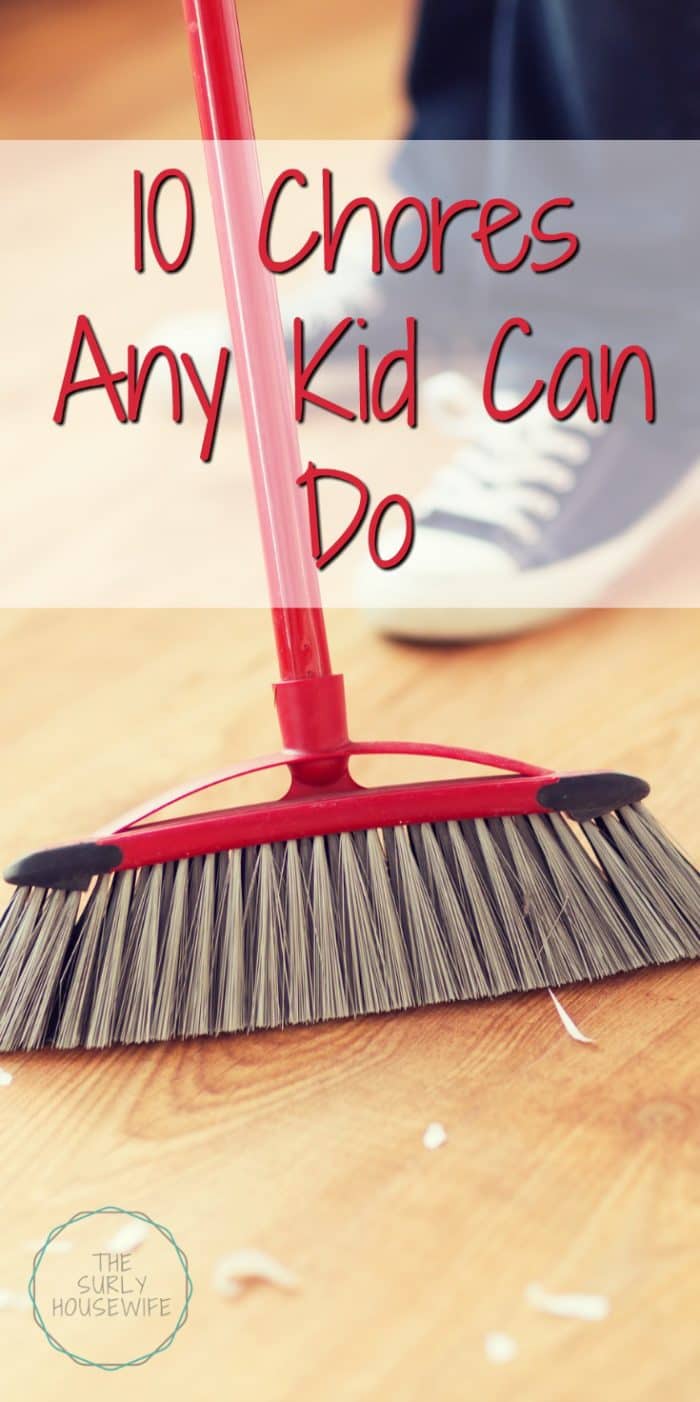 Want your kids to help around the house? Click on this post for 10 chore ideas for kids. They are so easy any kid can do them!Chore Ideas for Kids | Chores for kids |
