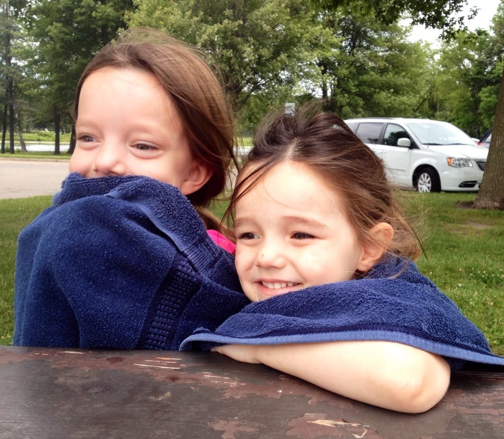 Sisters at Henry Vilas Zoo, Madison, Wisconsin