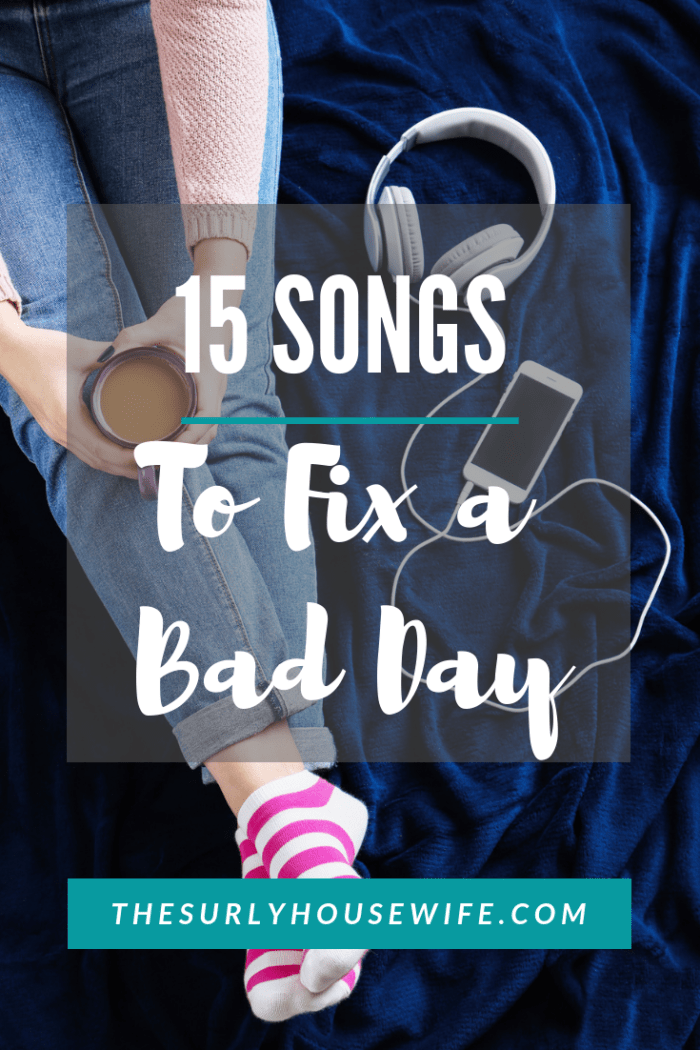 Everyone can have bad days. As a housewife and homeschooler, days can get hard. That is why I have a list of songs to relieve stress to help on bad days.