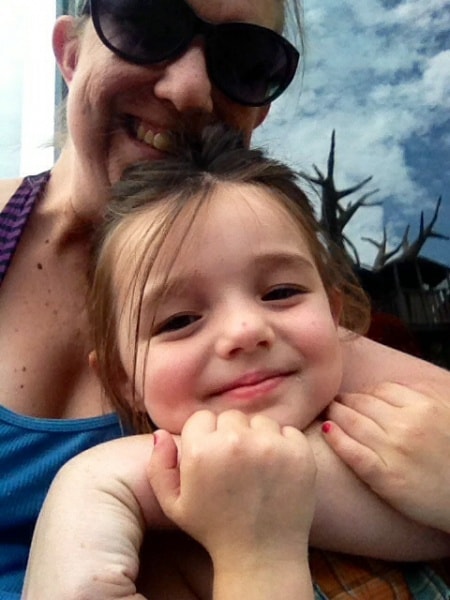 Mom and daughter at Henry Vilas Zoo, Madison, WI