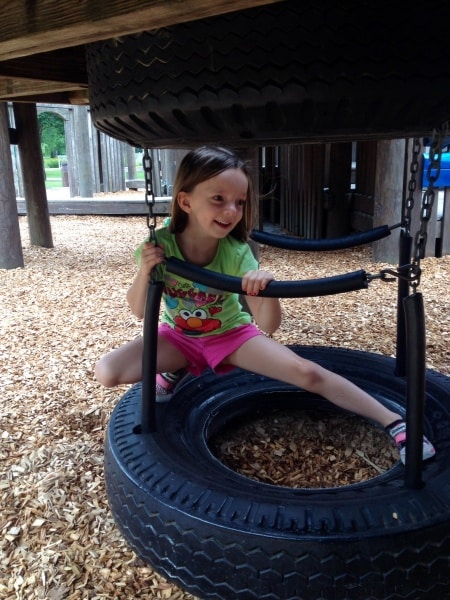Little girl at Riverside Park, Watertown, WI