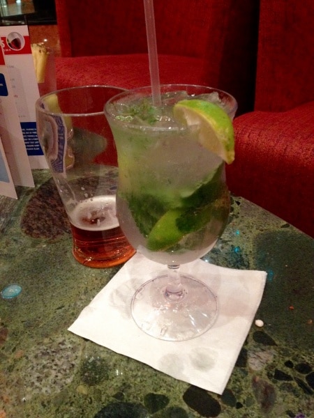 Cocktails aboard the Carnival Dream