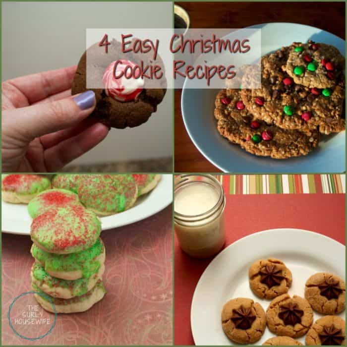 Easy Christmas cookie recipes that even kids can help with!! 4 of our family's favorite Christmas cookies: including sugar and peppermint!