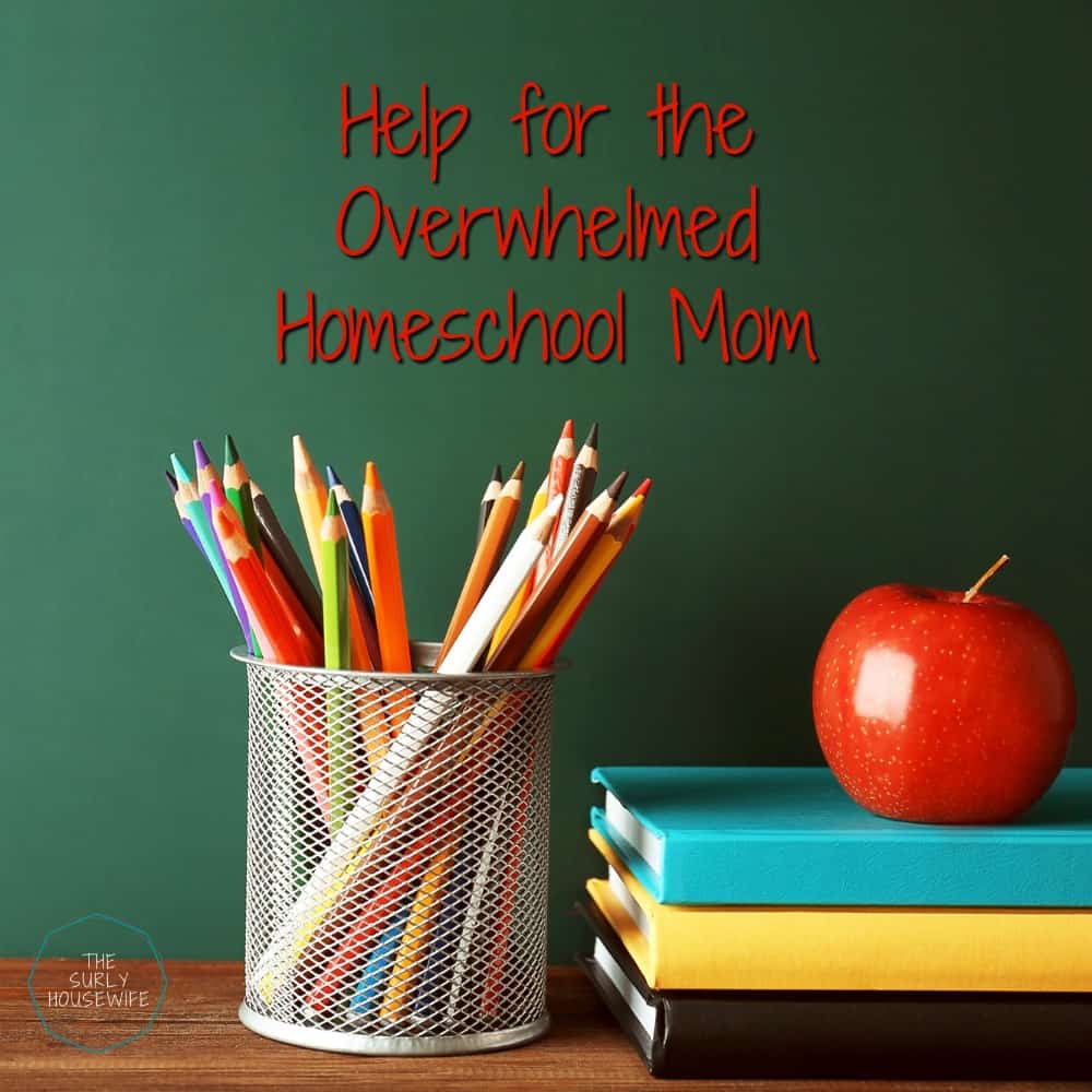 Does it feel like homeschooling is taking over your life? Do you always feel behind? Click on this post for help for the overwhelmed homeschool mom