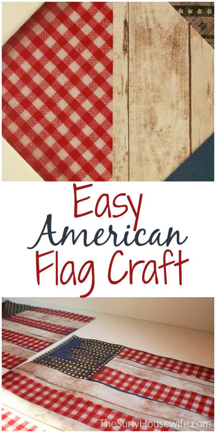 data-pin-description="Do you want to do American Flag craft for Veteran's Day for kids? Do you have a ton of scrapbook paper? Then check out this post for an easy DIY scrapbook paper craft project the kids will love!"