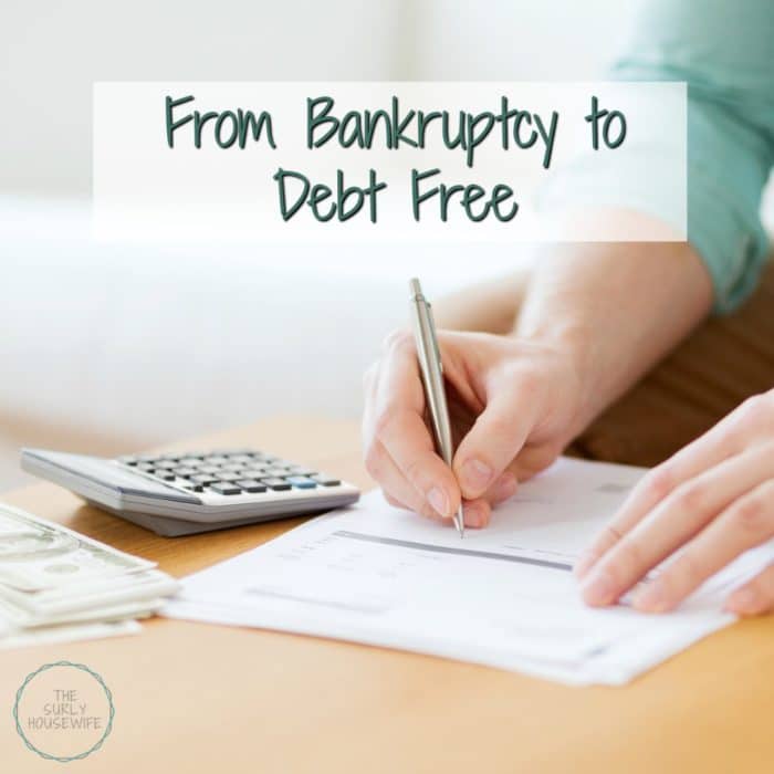 We were once broke. Now we have the goal of being debt free. How we took control of our finances and are going from bankruptcy to debt free!