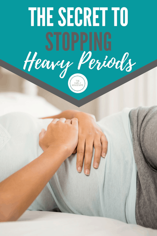 Heavy periods don't need to take over your life. Check out this post for a way of stopping heavy bleeding that all women should consider.