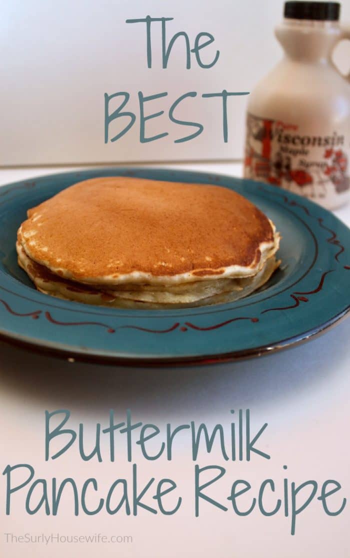 Making buttermilk pancakes from scratch is so easy!! Check out my buttermilk pancake recipe which makes fluffy and perfect pancakes every time. I dare say this is the BEST pancake recipe out there.