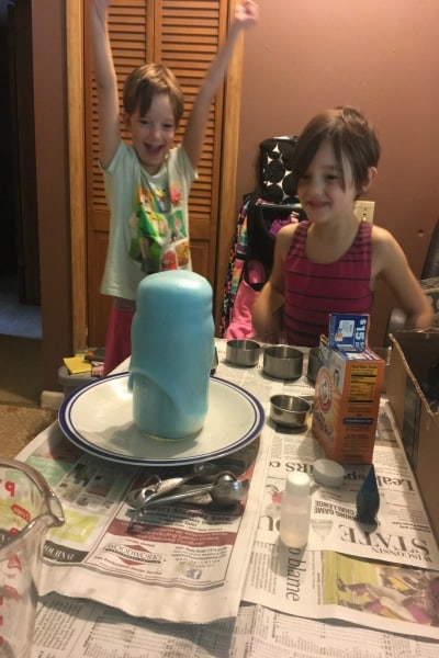 volcano experiment at home