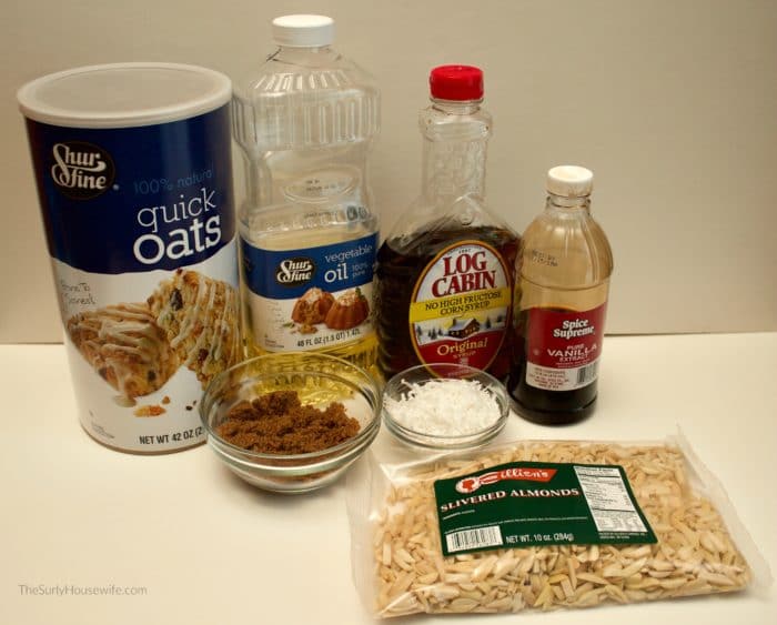 Chunky Granola Recipe Ingredients