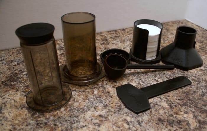 all the accessories that come with the Aeropress