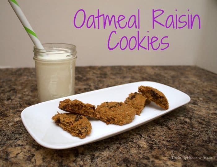 oatmeal raisin cookies