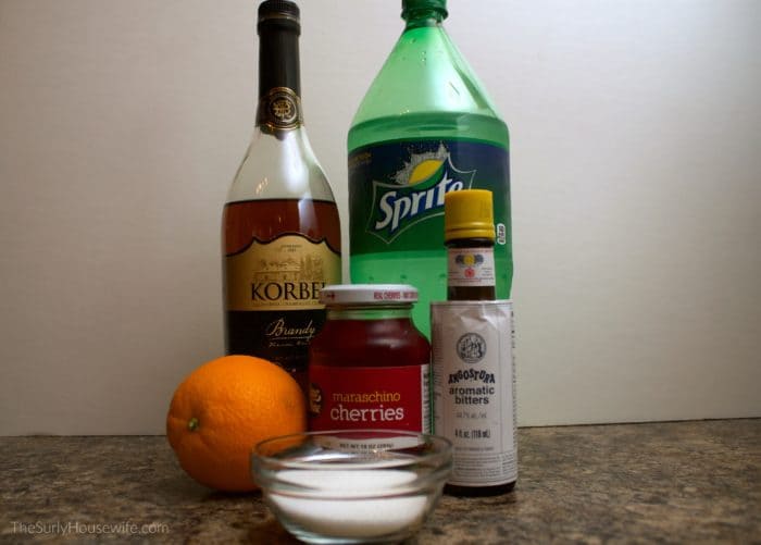 Brandy Old Fashioned ingredients