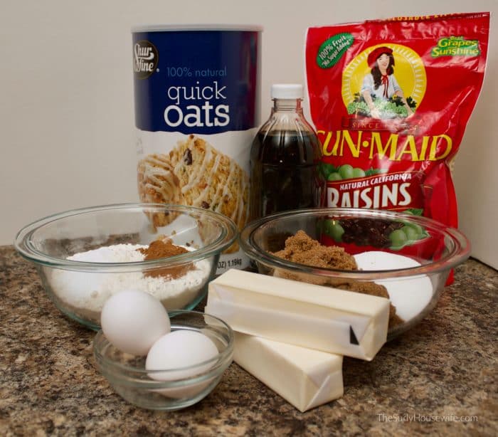 oatmeal raisin cookie ingredients