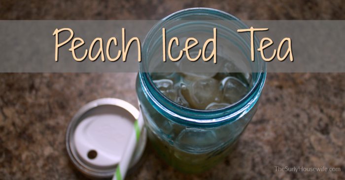 peach iced tea