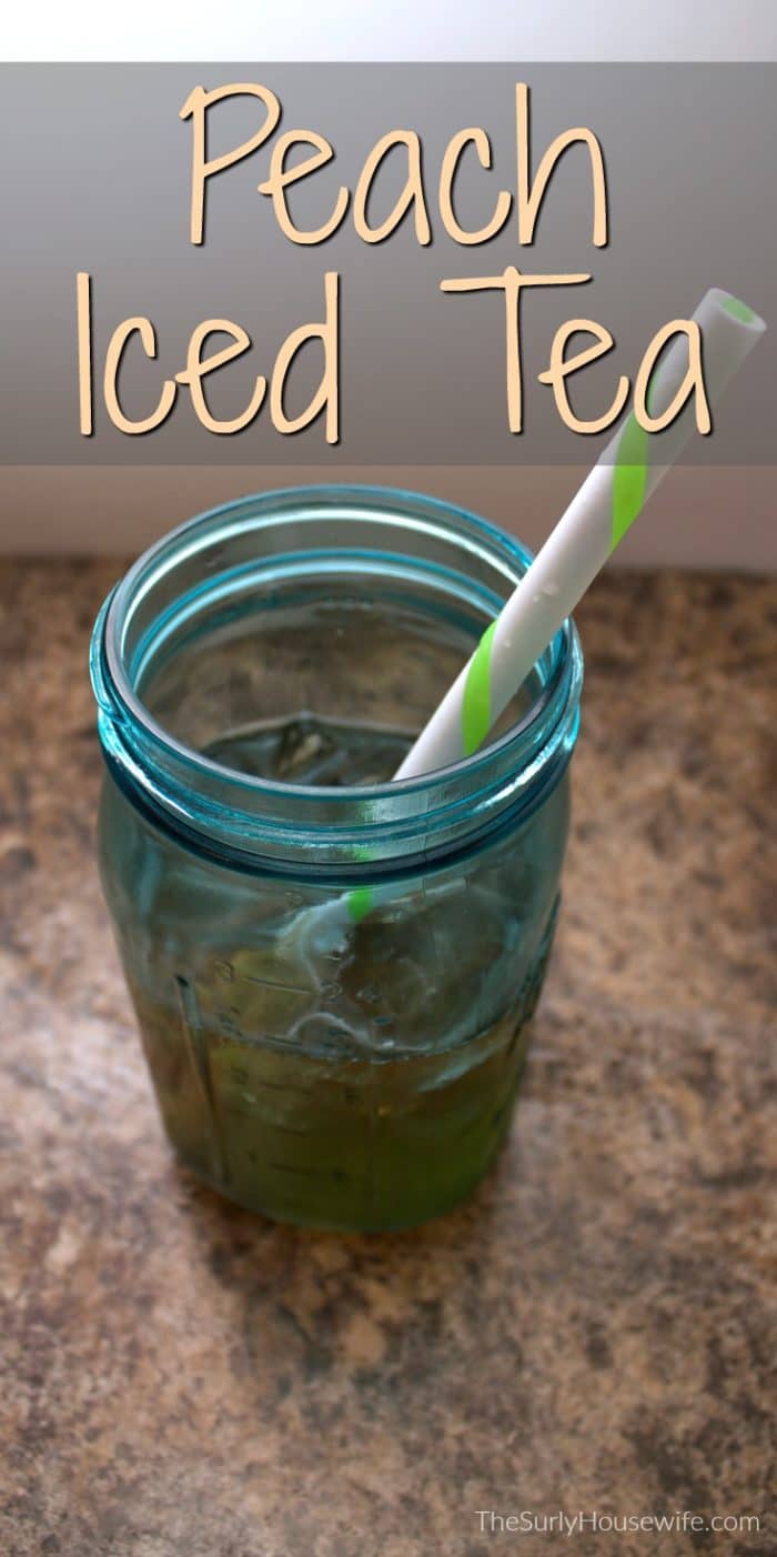 This homemade peach iced tea recipe is the perfect thirst quenching drink. It has the just the right amount of sweetness to satisfy any sweet tooth. Plus it only has four ingredients and it comes together in just 10 minutes. Click here for this easy iced tea recipe!!