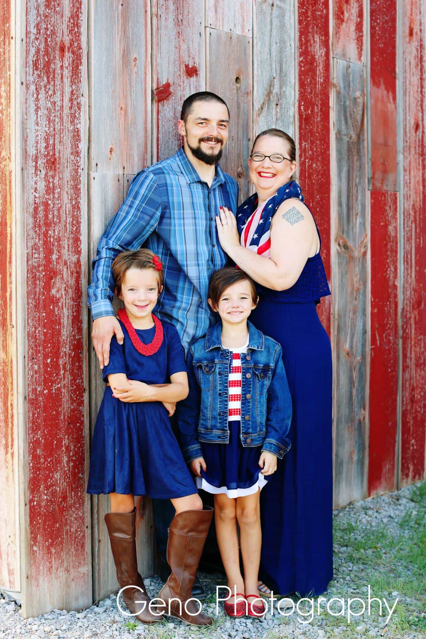 Patriotic family portraits