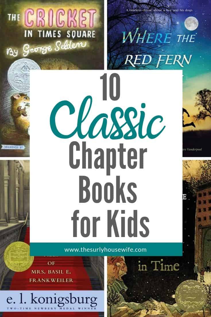 Looking to start reading classic novels with your kids? Then don't miss this post for 10 amazing classic chapter books for kids, published before 1970! Audiobooks for elementary kids | audiobooks for kids | 10 classic chapter books to read with kids | Book list for kids | classic novels for kids | 4-6th grade reading lists | literature-based curriculum