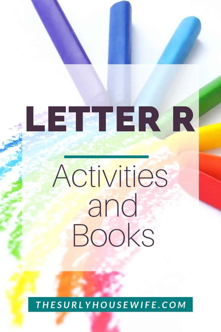 Are you starting to teach your preschooler the alphabet? Then don't miss this post with a simple lesson plan for teaching the letter R. It has printables, activities, a book list, and crafts | Letter R: Alphabet Activities for Kids | Letter R Activities for preschoolers and toddlers | Check out this fun variety of letter R activities for homeschool preschool!