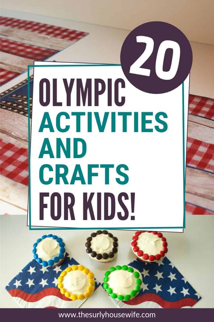 Throwing an Olympic themed party? Searching for Olympic theme activities to do with your kids? The Olympic games are fast approaching, and these Olympic activities and crafts are just what you need to celebrate with your kids. It includes Olympic Rings Cupcakes, Olympic flag cake, paper torches, a countdown, and much more! The countdown to Tokyo 2020 is on!