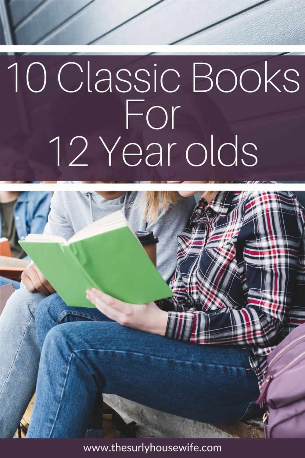 Searching for books for your 12 year old boy or girl? Then don't miss this list of book recommendations which contains classic books perfect for 12 year olds - 6th grade! They are perfect for reading aloud, independent reading, or a summer reading list! Introduce your child to some of your favorite book from when you were a kid! 10 of the best chapter books for 12 year olds.