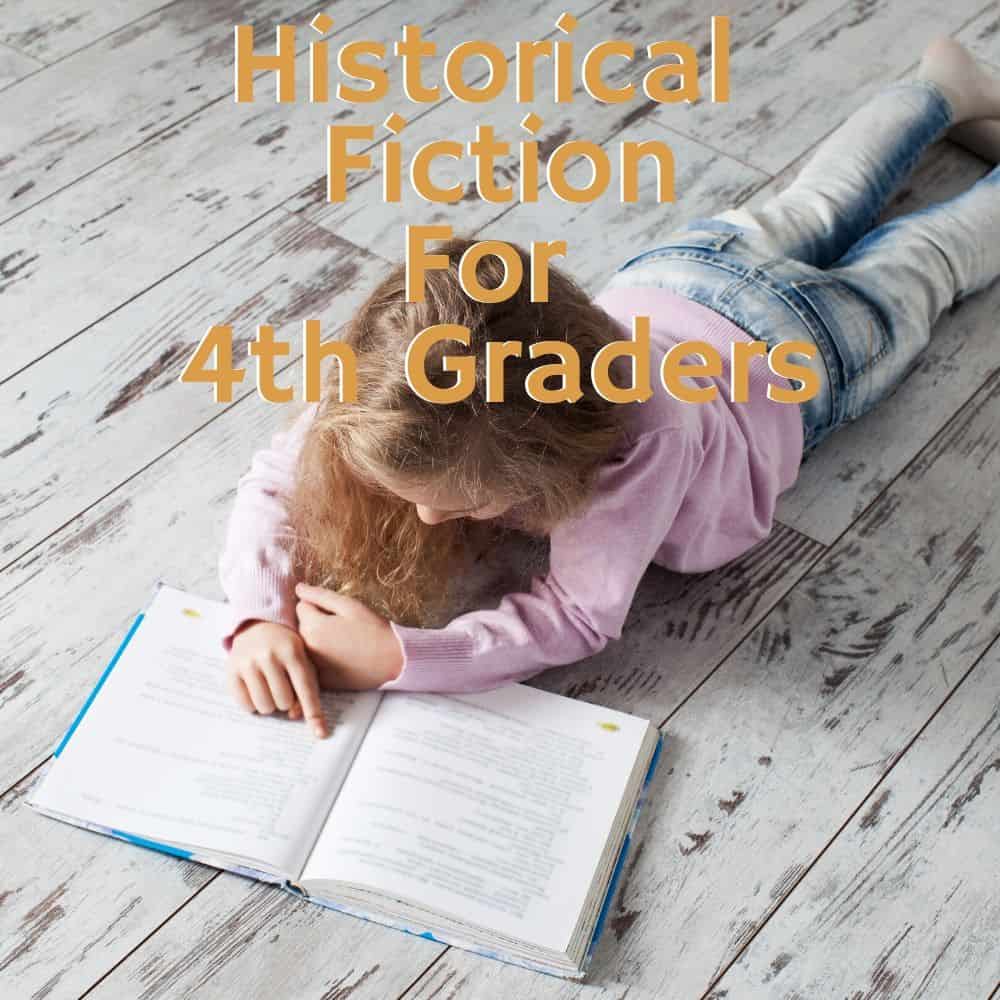 girl reading a book on the floor. Title image for blog post: 10 historical fiction books for 4th grade