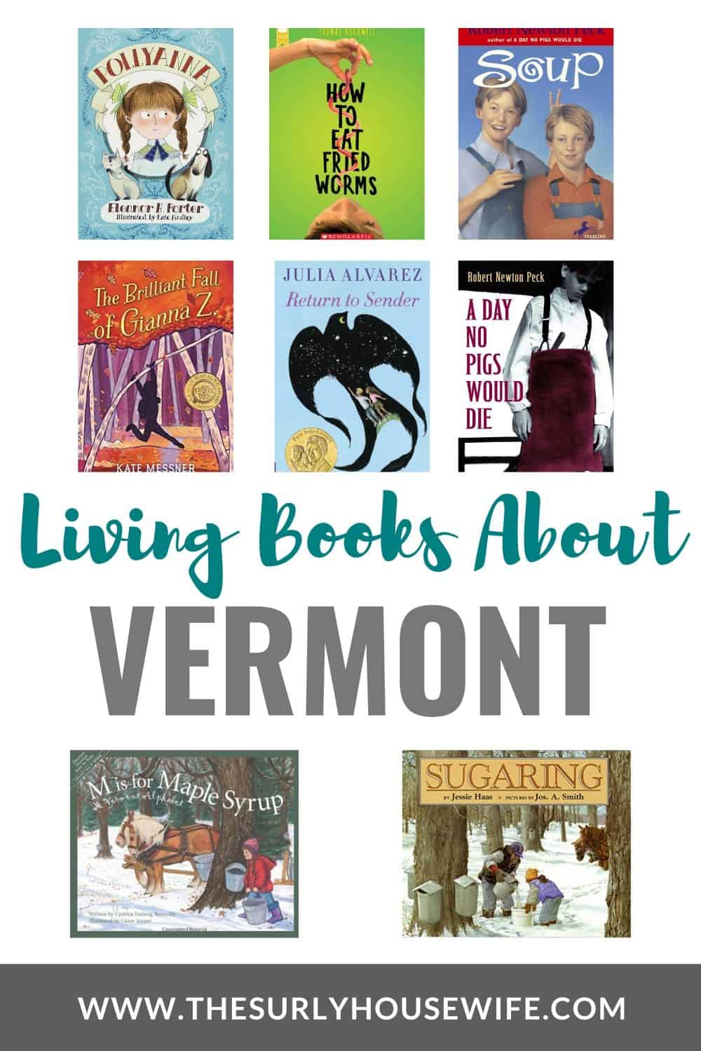 Books about Vermont for a 50 states study. 