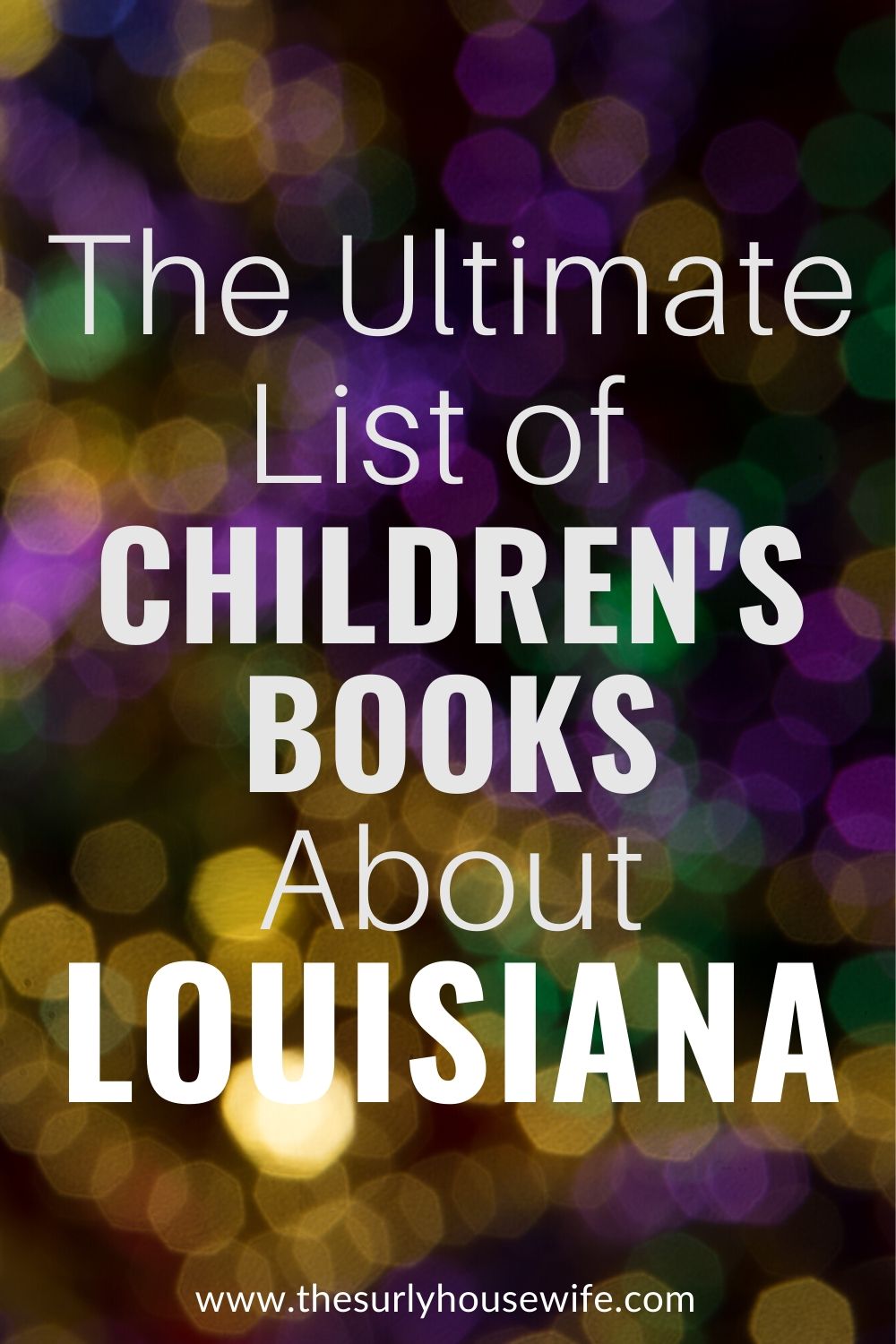 Check out this post for 20 children's books about Louisiana!