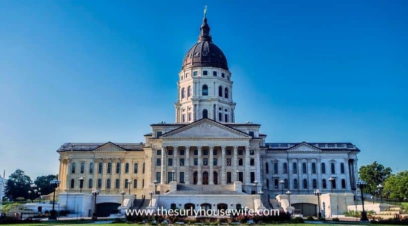 Kansas state capital building.