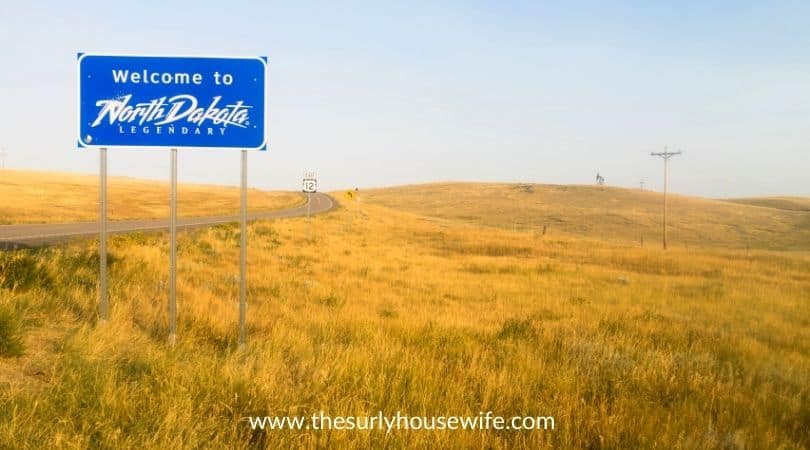 Welcome to Legendary North Dakota Road Entry Sign. Title image of blog post 20 children's books about North Dakota