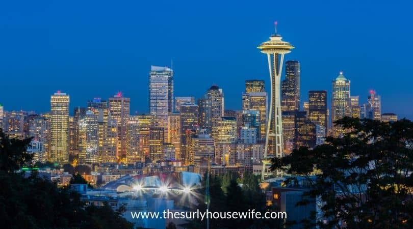 Seattle Skyline at night