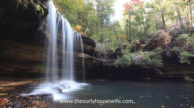 PIcture of Caney Falls, AL; blog post image for picture books set in Alabama.